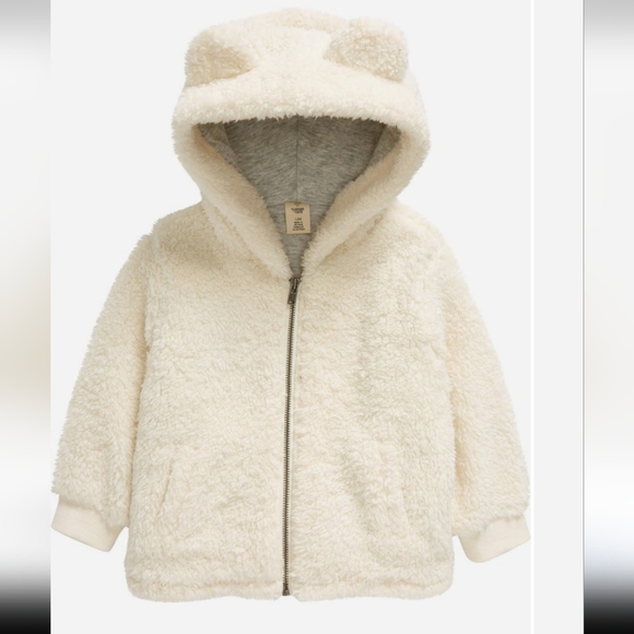 Tucker + Tate Teddy Bear Cozy Pile High  Hooded Compfy Fleece 12 months Nwt  ❤️ - Picture 3 of 10